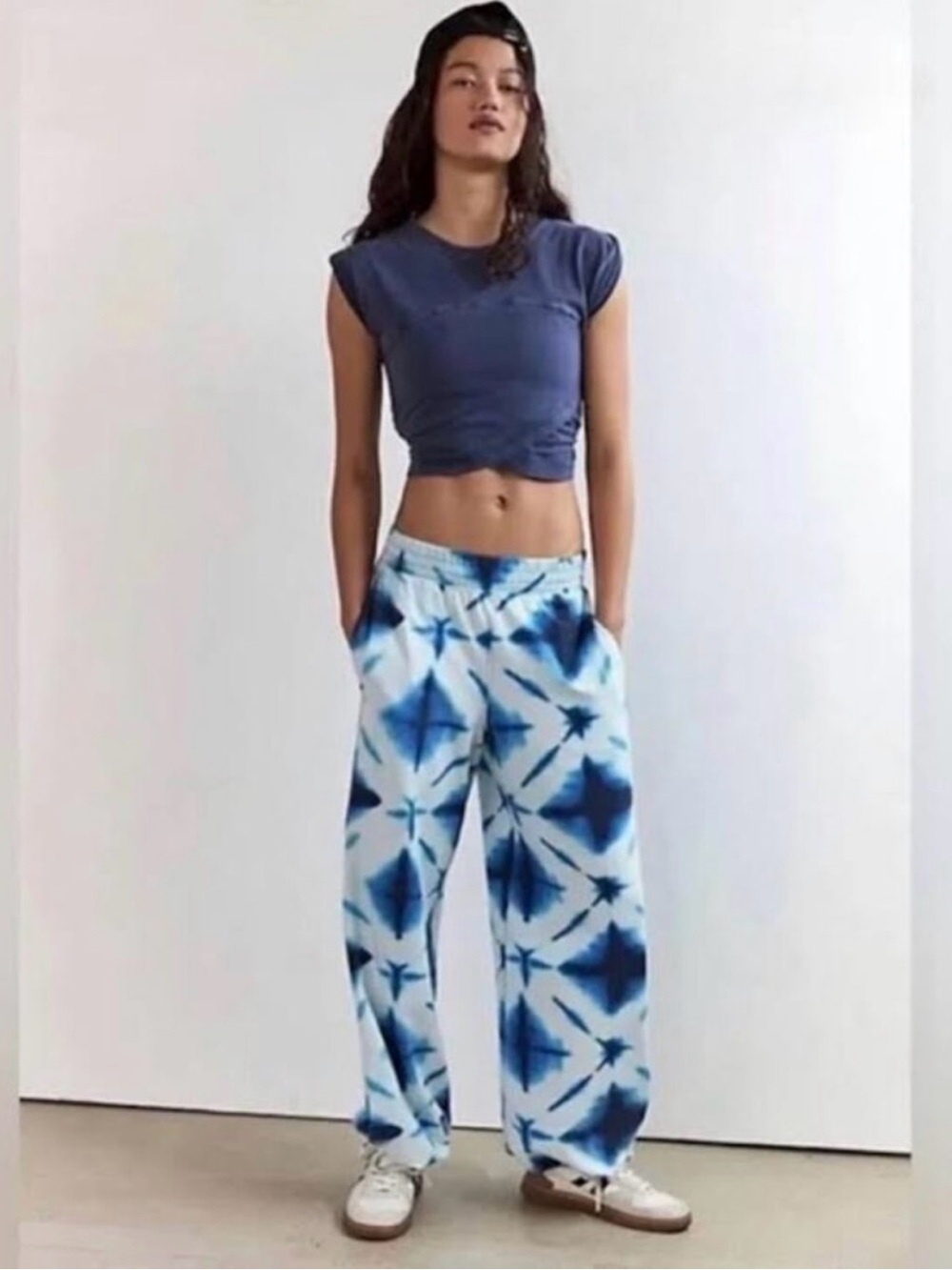 Free People movement crisscross tye dye set